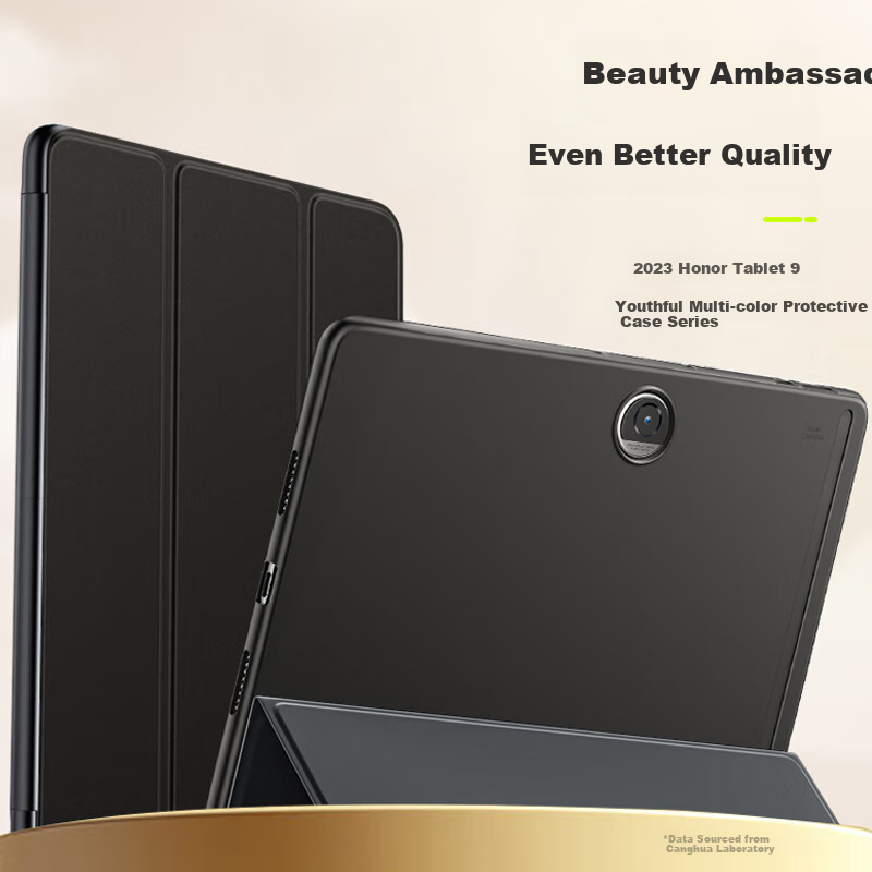 Чехол CangHua для Honor Tablet 9, 12.1 дюйма, 2023, противоударный, ультратонкий, из искусственной кожи, цвет лавандовый