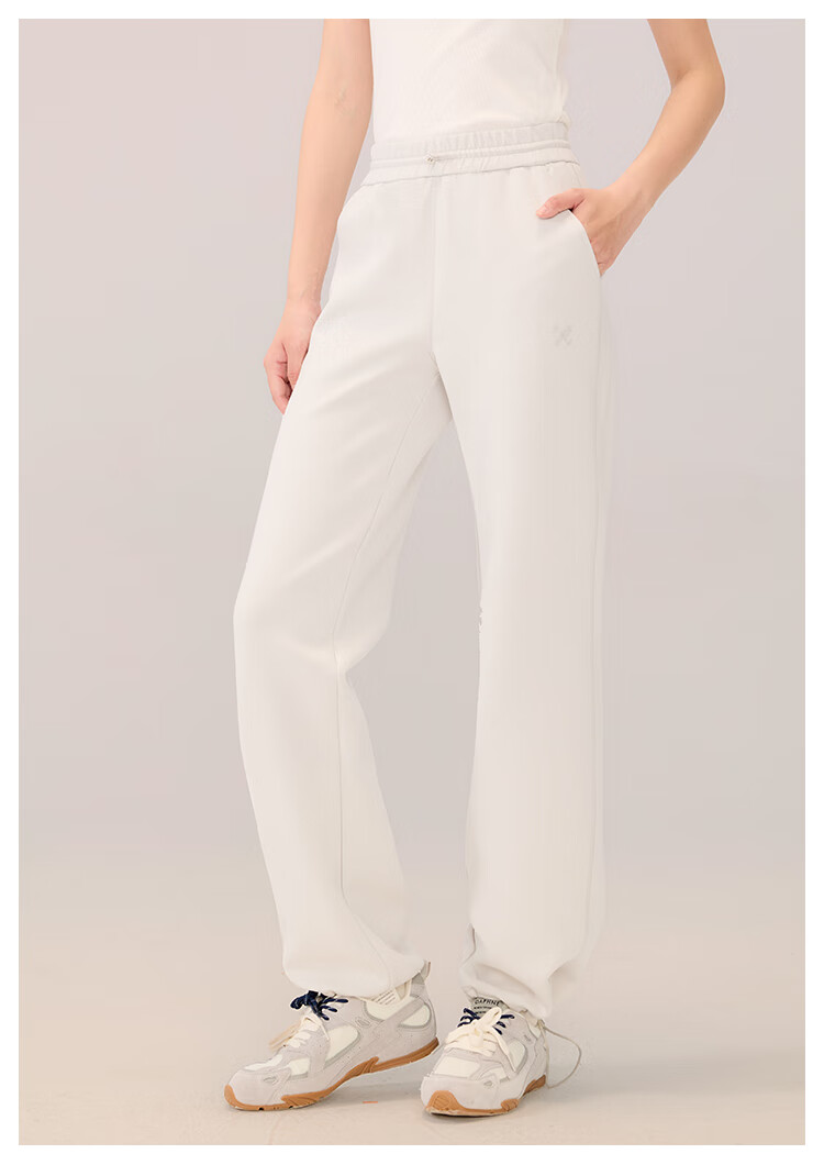 RA&RN / Love As You 2025 Autumn New Women's Sports Casual Pants Elastic Waist Loose Wide-Leg Draped Straight-Leg Trousers 4