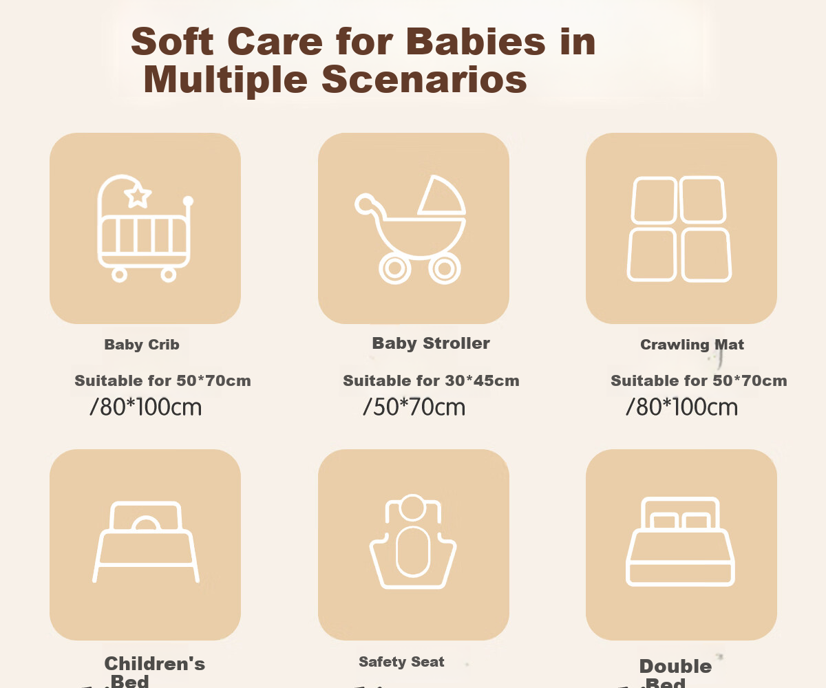 Mianzhirun Baby Diaper Pad, Waterproof, Washable, Breathable, Anti-Leak Water Bed Cover for Infants, 80*100cm Zoo Style 14