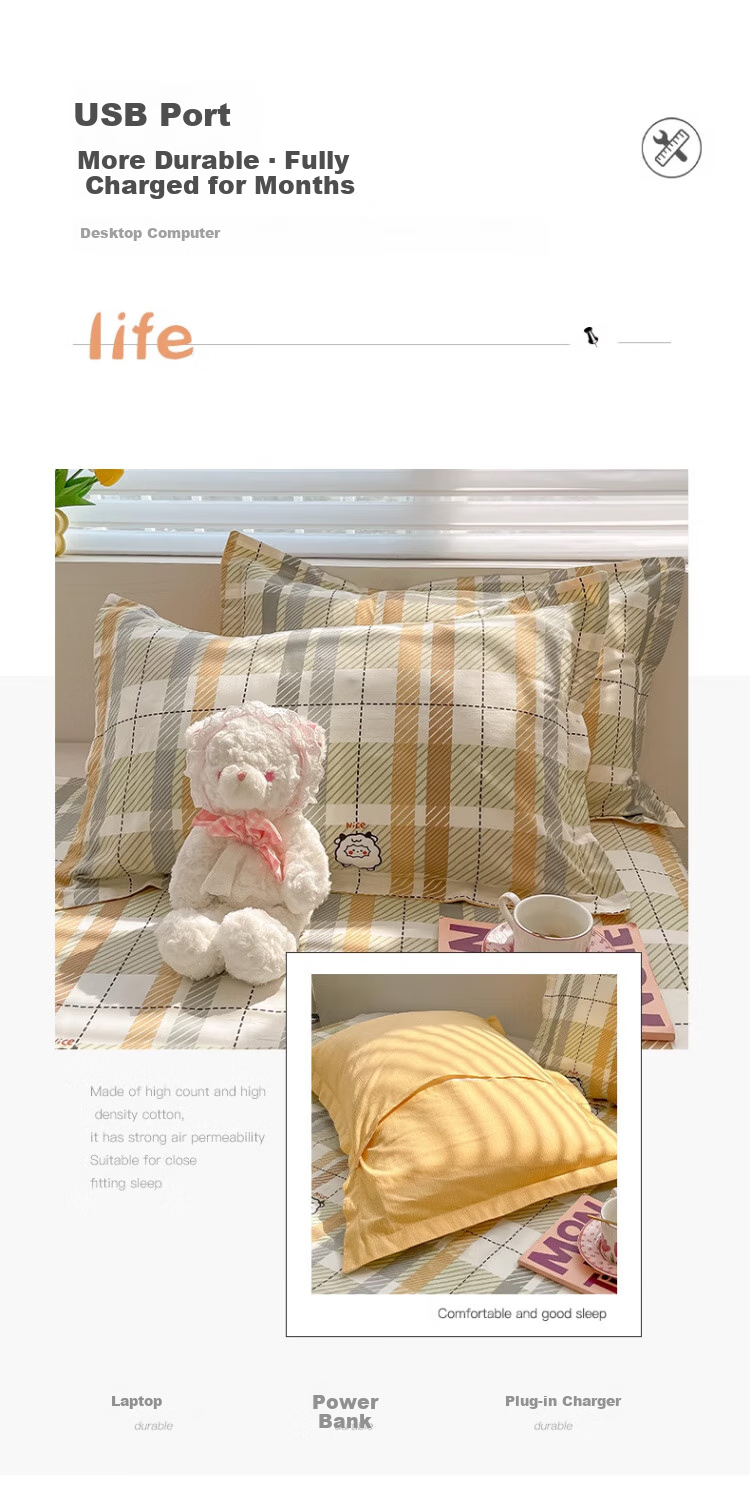Wuyinliangpin, 100% Cotton Pillowcase, Xinjiang Long-Staple Cotton Pillow Cover, Pillowcase, 48x74cm, Set of Two, Sheep Patter 8