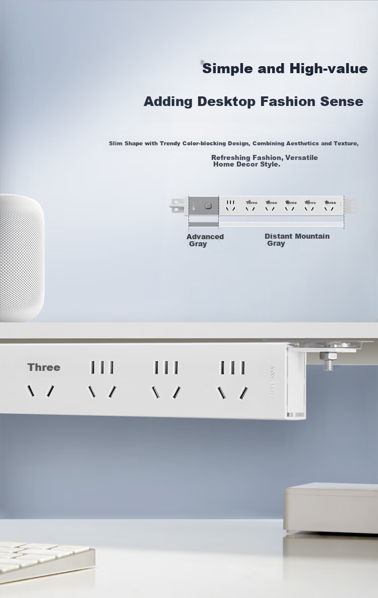 BULL Lightning Protection PDU Desktop Overload And Overpower Protection Under-Desk Gaming Cabinet Socket/power Strip/extension Cord/surge Protector, 8 Outlets with Master Switch, 1.8 Meters, GNE-P108ET 2