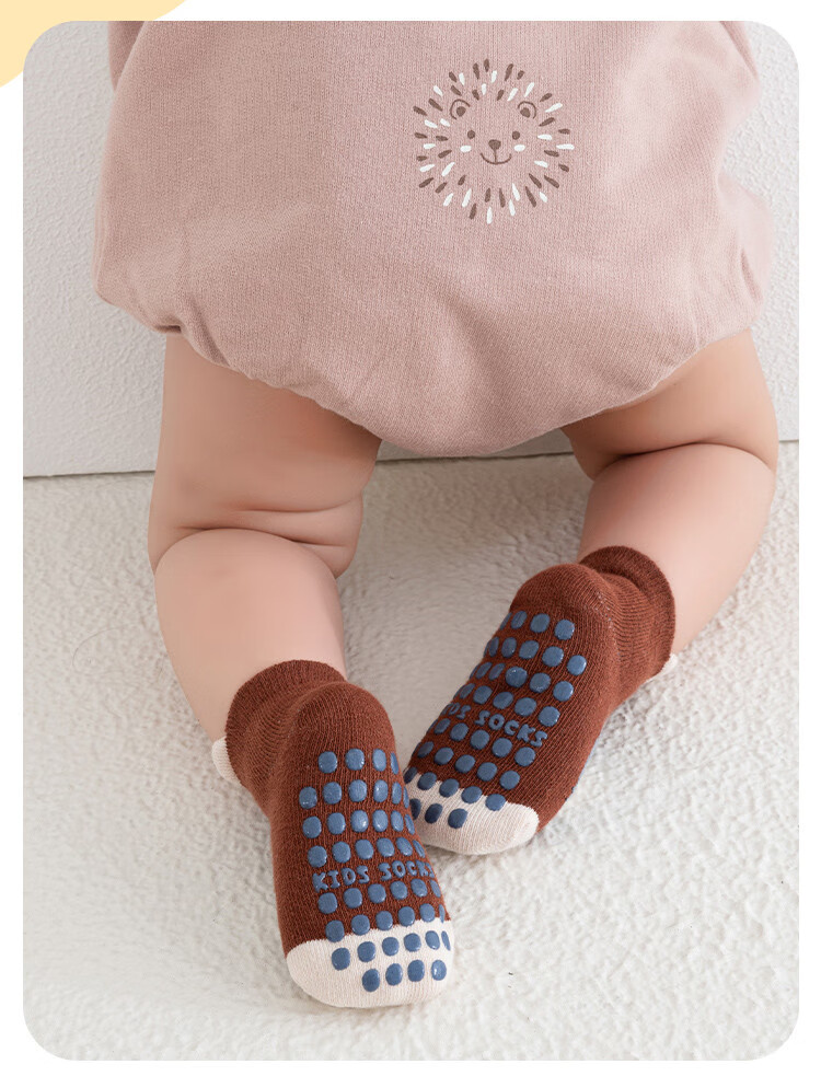 Caramella Baby Socks Autumn Winter Infant Floor Socks Newborn Warm Toddler Anti-Slip Silicone Shoes Socks 1
