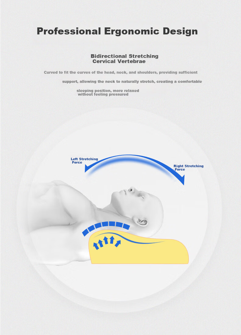 AiSleep Magnetic Adult Cervical Pillow, Memory Foam Pillow Core, Sleep Low Pillow, Short Protective Sleep Pillow, Neck Pillow 5