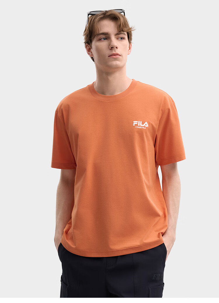 FILA 2026 Summer Moisture-Wicking Quick-Dry Couple Short Sleeve T-Shirt Fashionable Round Neck Casual Sun Protection Top 78