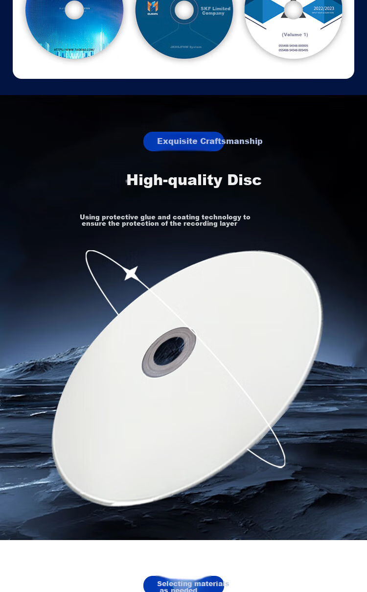 JVC Custom Discs, CD/DVD Manufacturer Orders, Domestic/Regional Production, Disc Printing, Serial Number Printing, Corporate Customization (Contact Customer Service for Customization) 3