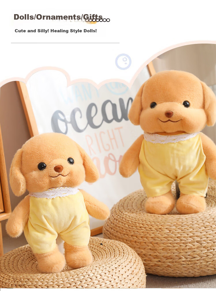Beishangxing, Puppy Plush Toy, Poodle Dog Stuffed Animal, Children's Hugging Doll, Boys And Girls Birthday Gift 1