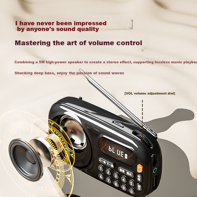 Портативная Bluetooth-колонка Malata B12, FM-радио, MP3-плеер, зеленый