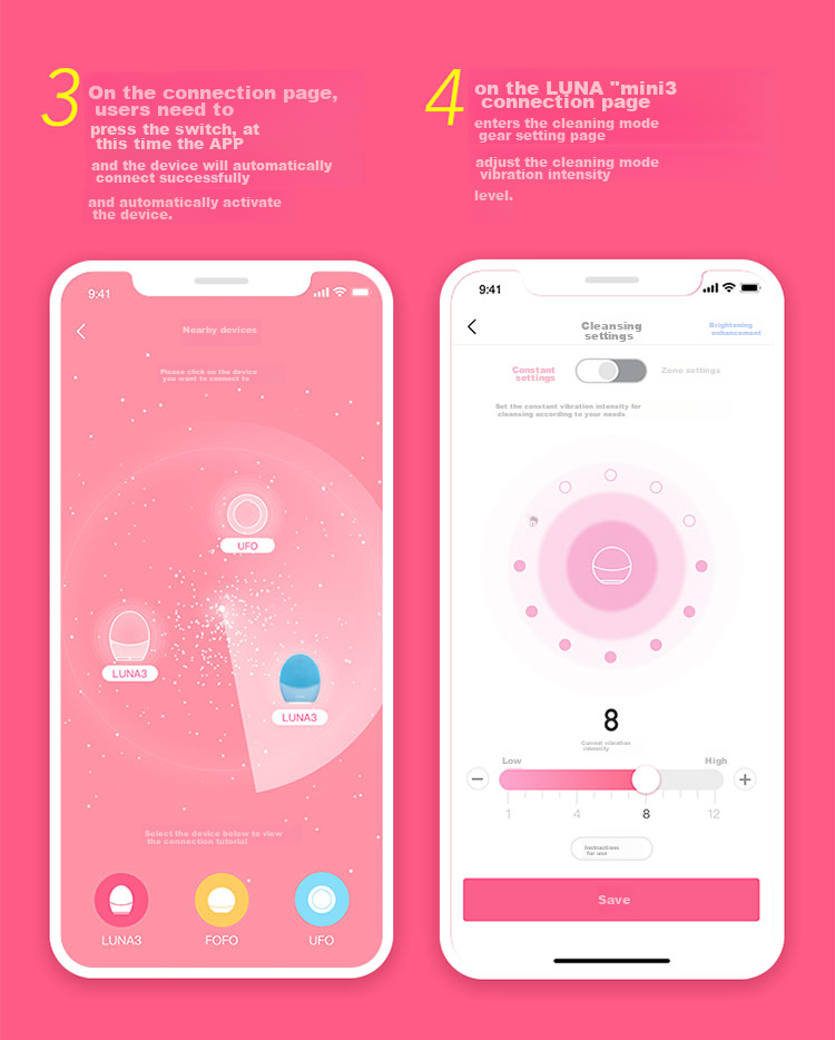 FOREO Luna Facial Cleansing Device, LUNA Mini3 Purifying Cleansing Device, Balances Oil, Face Washing Instrument, Pore Cleaner, Cherry Red Rechargeable Model 31