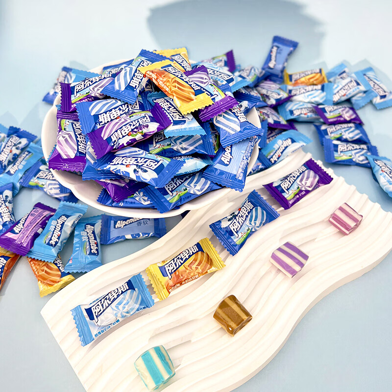 阿尔卑斯徐福记混合糖果2.2斤/袋约120颗散装喜糖多品牌休闲零食