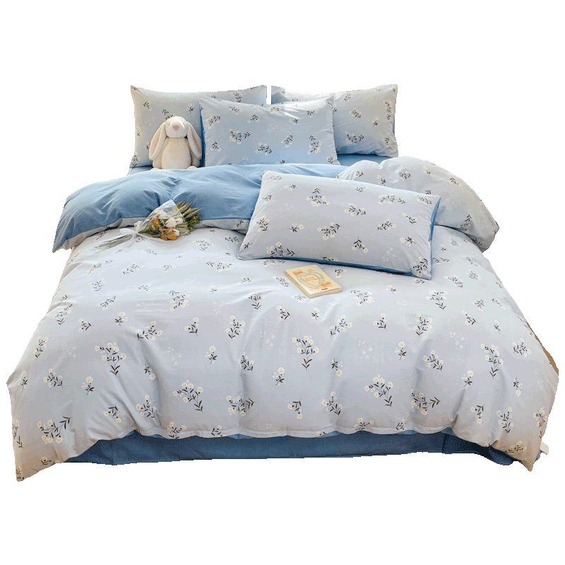Grace A-Class Pure Cotton 7A Antibacterial Duvet Cover Single 100% Cotton Single Student Dormitory Floral Summer 150x200cm