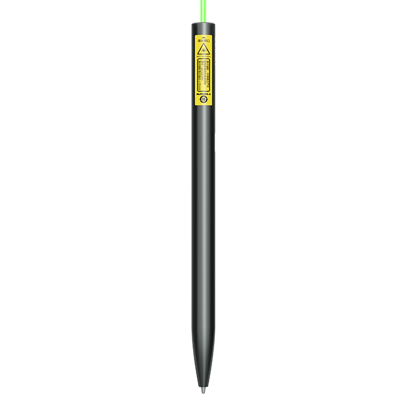 Deli Outdoor Green Laser Pointer with Writing Pen Tip Aluminum Alloy Body Real Estate Sales Model Laser Pointer Electronic Cat Teaser Pen with Replacement Refills MA304-G
