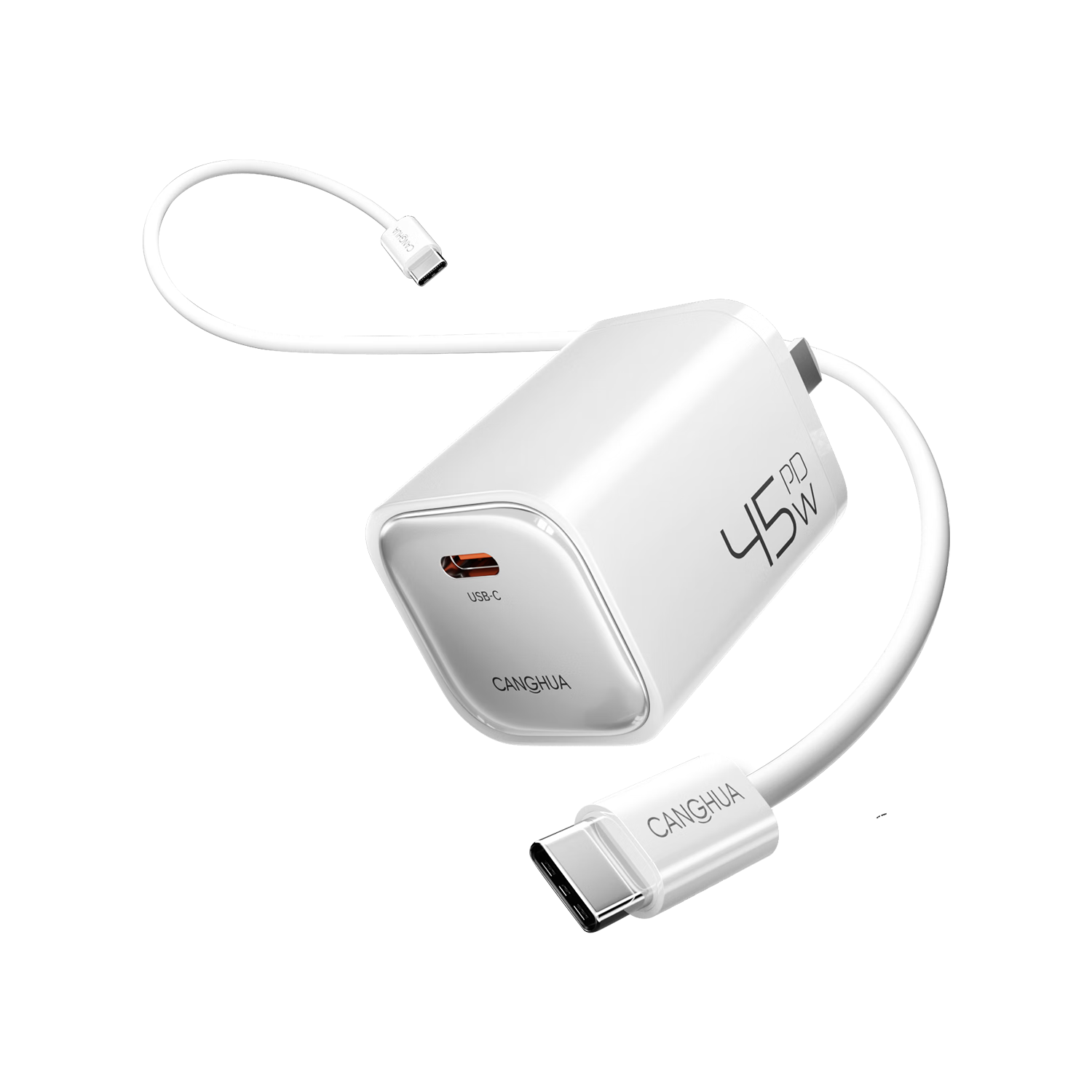 CangHua Apple iPhone 17/16 Pro Max/Air/15 PD 40W/45W GaN Fast Charger Set with Type-C 1.5m Cable