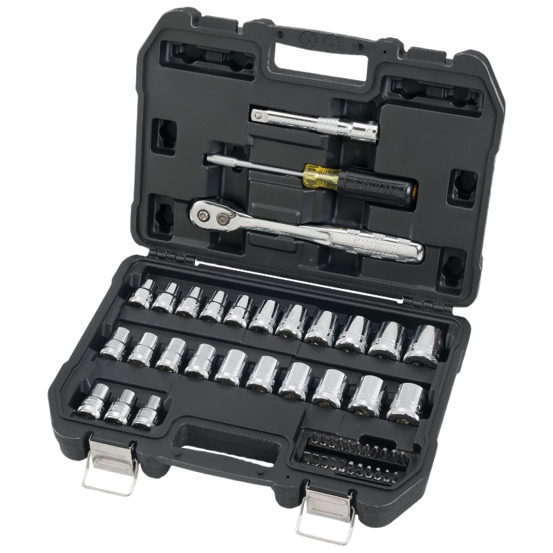DEWALT 49-Piece Metric and SAE Mechanic Socket Set