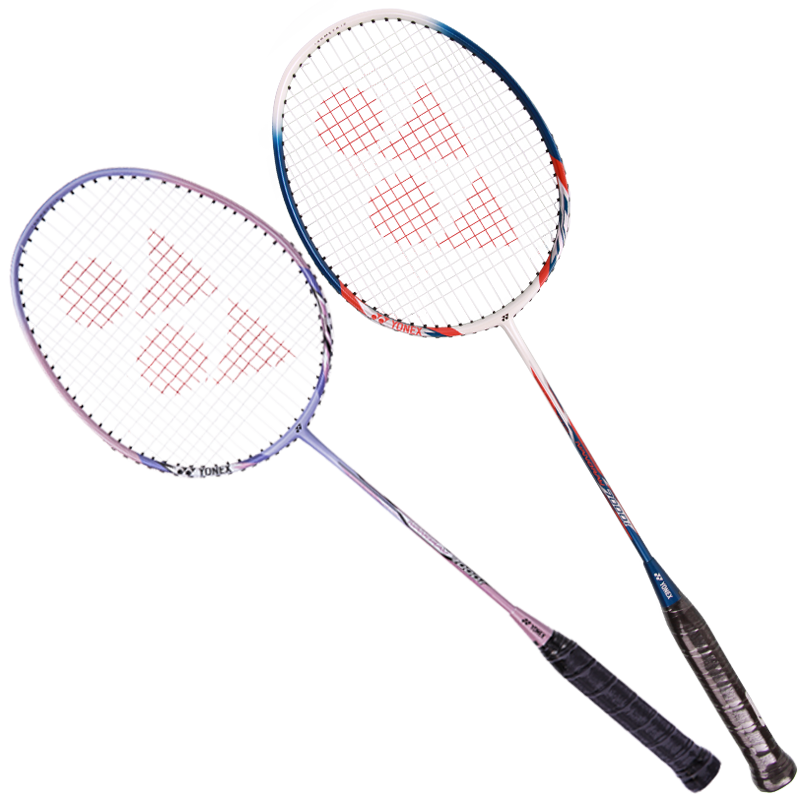 YONEX NR7I Carbon Shaft Badminton Racket Lavender/White Navy Pre-Strung with Grip for Match and Training