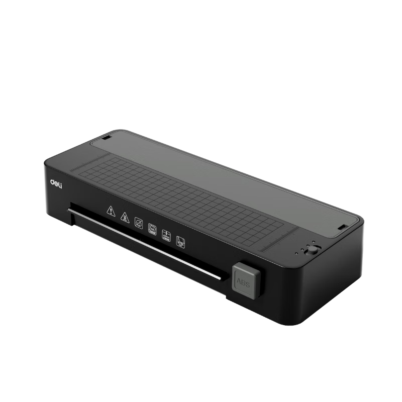 Deli Home Office Photo Laminator A4 and Below Laminating Film Small Commercial Photo Laminating Machine GQ408 Black