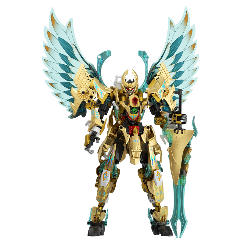 F5 Shan Hai Jing Ji Bian Ying Long Mecha Figure Transforming Toy Building Blocks Adult Assembly Model Boys Kids Birthday Gift