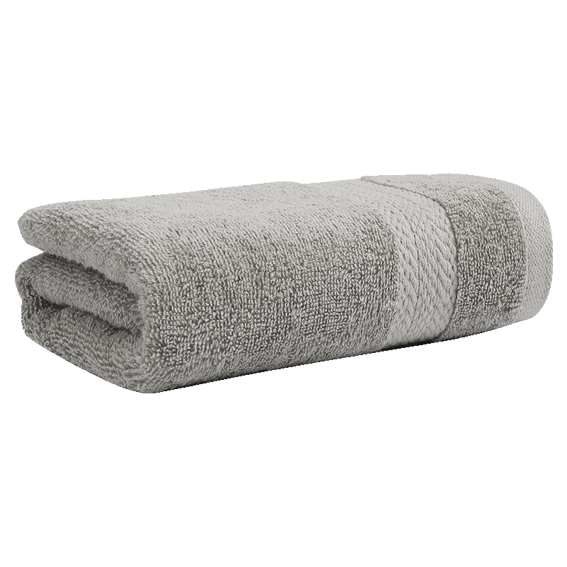 Grace Towel, 7A Antibacterial Class A Pure Cotton Highly Absorbent Unisex Sports Face Towel, Single Pack Gray Sports
