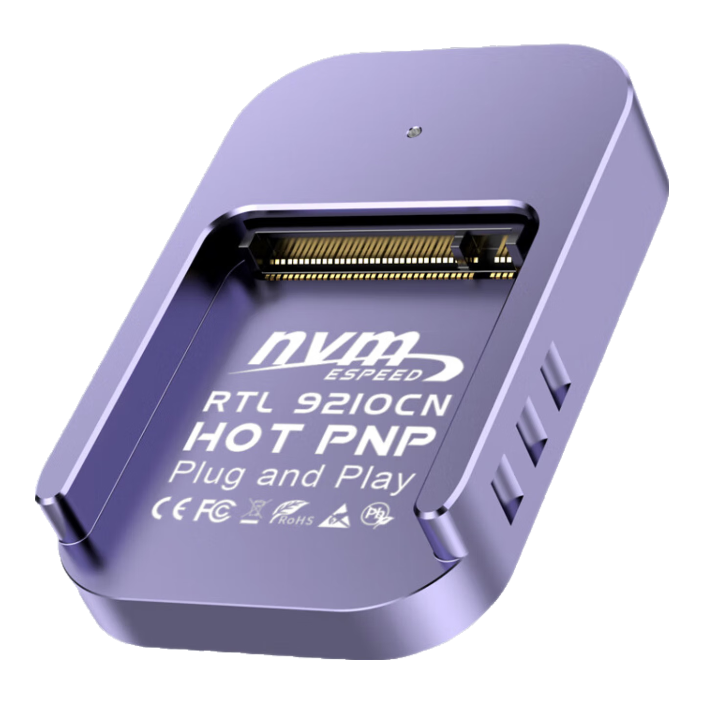 JEYI M.2 NVMe SSD Enclosure Type-C 3.2 Gen2 10Gbps Vertical Aluminum Alloy Heat Dissipation for Laptop/Desktop/PS5