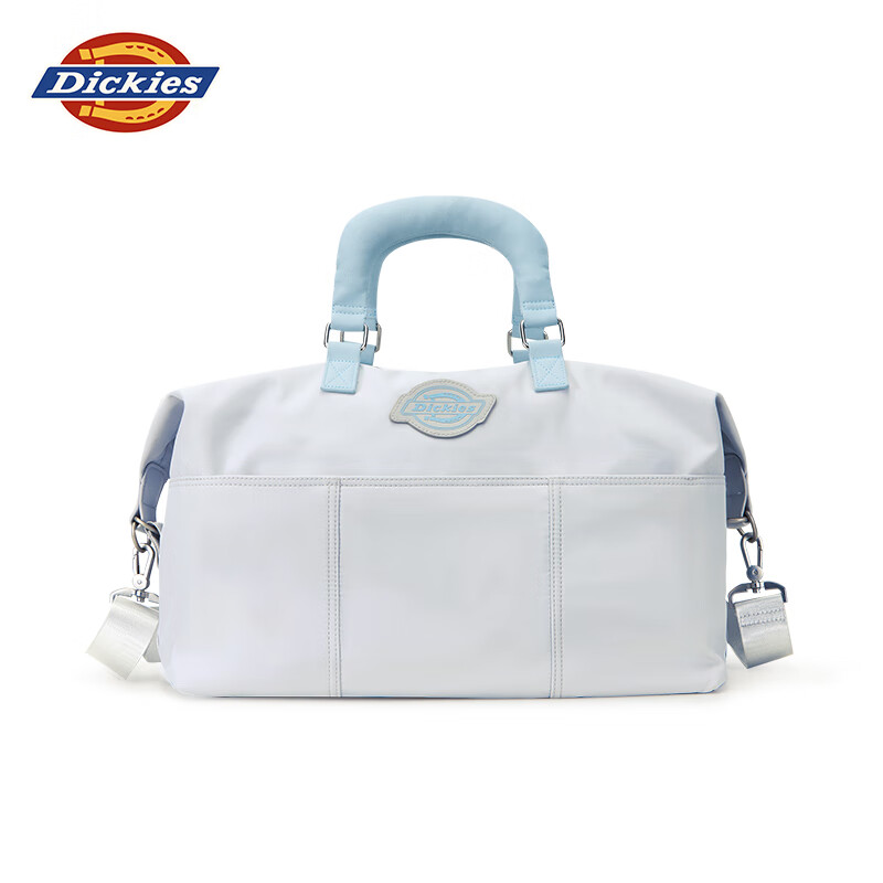 Dickies Large Capacity Crossbody Handheld Travel Bag Lightweight Durable Water-Resistant Sports Gym Bag Gray/Blue