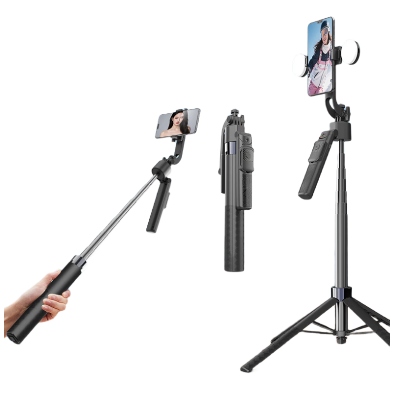 Zhiguozhe [Hot Sale 300K+] 360° Rotating Anti-Shake Selfie Stick with Automatic AI Tracking Gimbal Phone Stand Floor-Standing Live Streaming Smart Face Tracking Stabilizer All-in-One