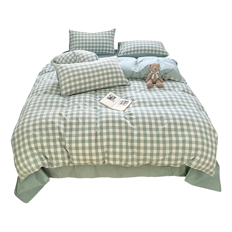Grace 10A Antibacterial Skin-Friendly 4-Piece Bedding Set 1.2/1.5m Bed Sheet Pillowcase Duvet Cover 200x230cm Beno