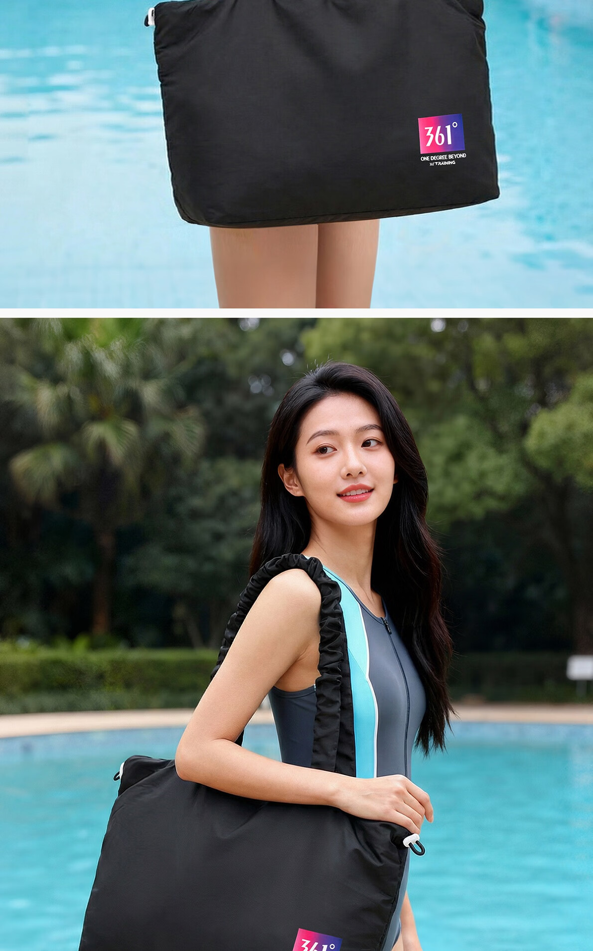 361° Women's Swimming Bag Wet and Dry Separation Storage Gym Sports Training Lightweight Large Capacity Travel Beach Bag 10
