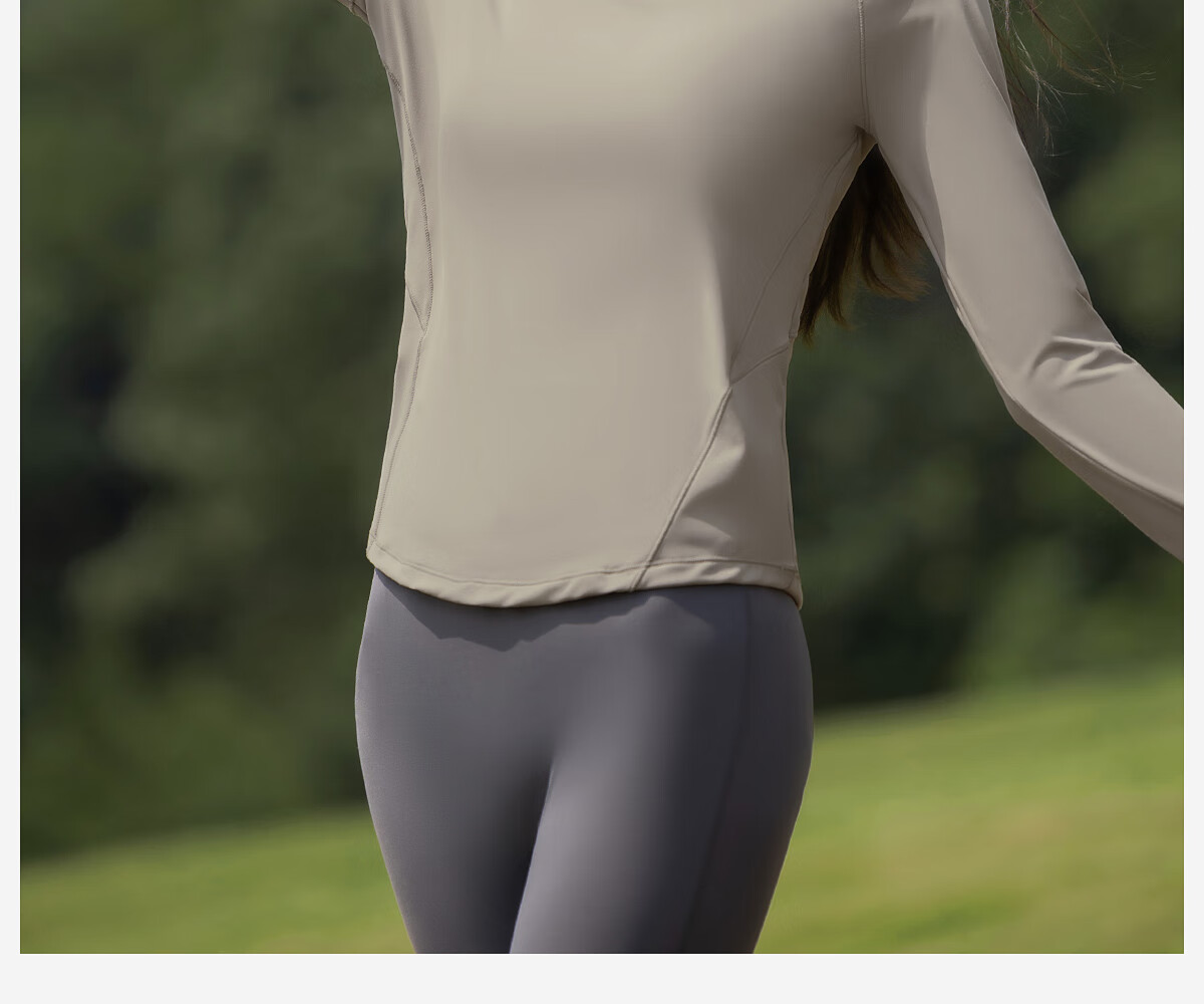 361° Women's Sports Long Sleeve Yoga T-Shirt Autumn Quick-Dry Loose Running Fitness Top 1