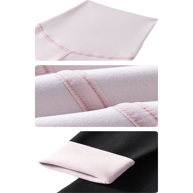 Zaisuo Maternity Leggings Yoga Pants 2025 Autumn Winter Camellia Oil Fleece Lined Seamless Ribbed Warm Maternity Cotton Pants