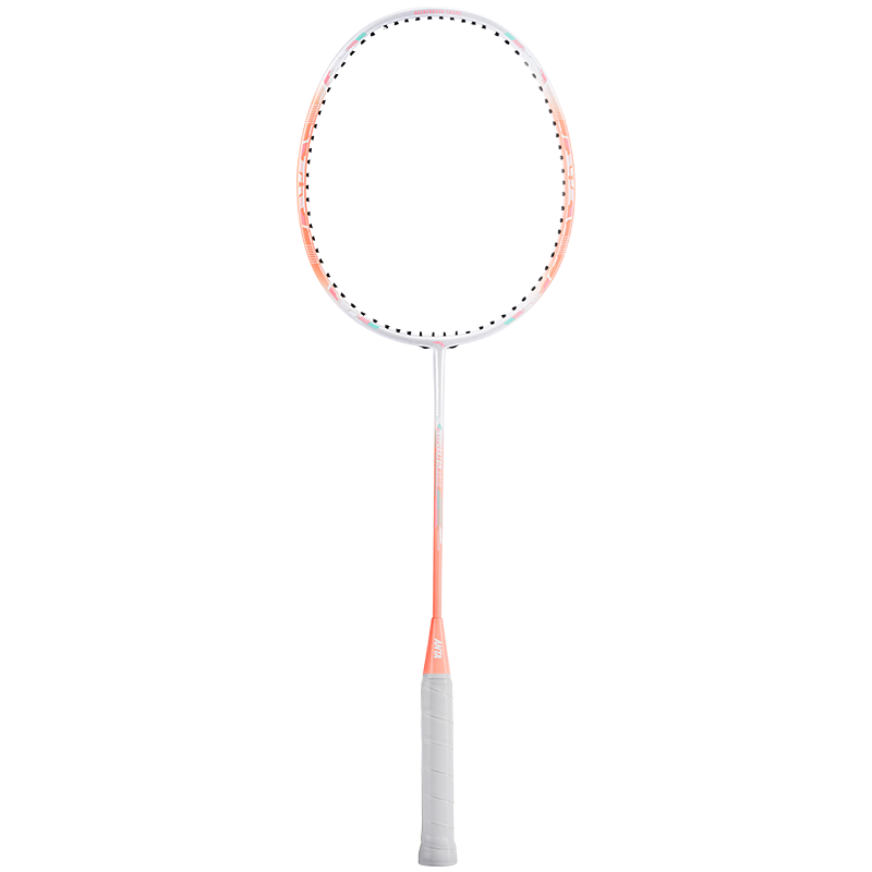 ANTA Professional Carbon Fiber Badminton Racket, Ultra-Light And Durable, Single Racket for Competition, Universal Badminton Racket, Pink 637-1
