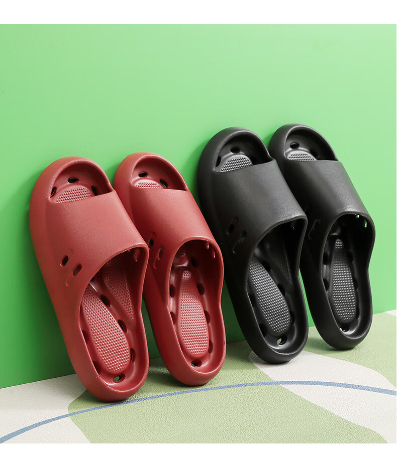 Ganmai Waterproof Bathroom Slippers for Men, Non-Slip Shower Slippers for Bathroom, Indoor Home EVA Pink Slippers Size 38-39 for Women 3