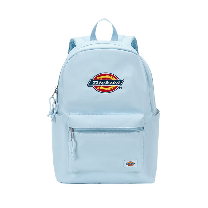 Dickies Embroidered Large Capacity Backpack for Middle and High School Students, Travel and Commuting, Unisex College School Bag, Blue