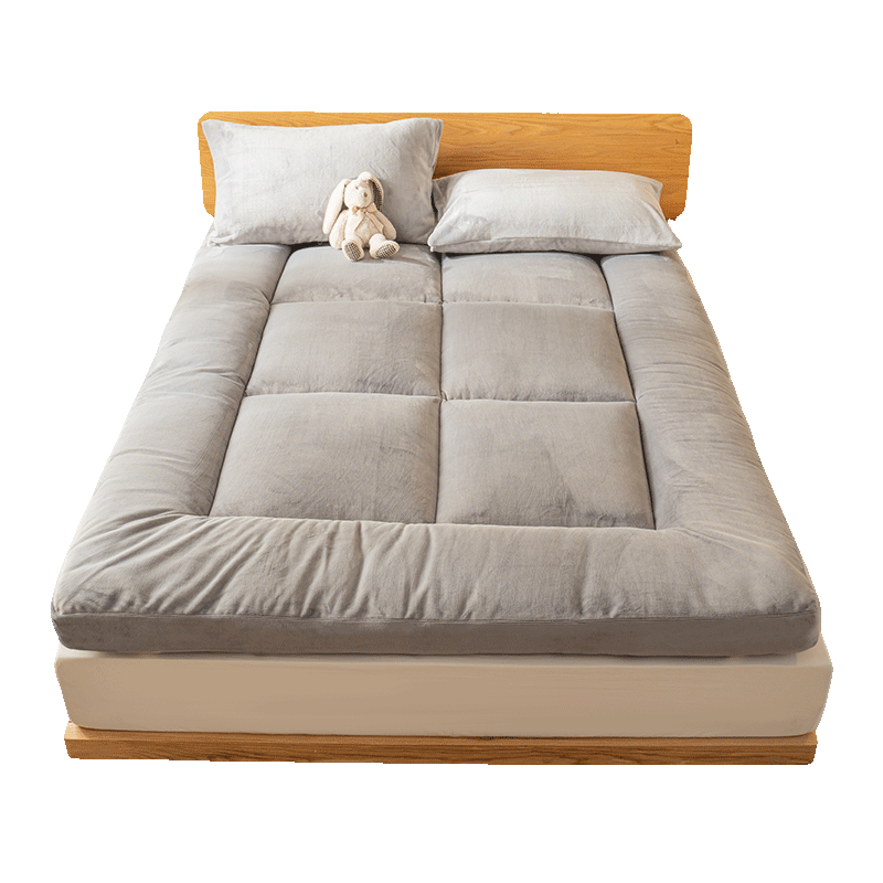 MINISO Class A Antibacterial Thickened Fleece Mattress Pad Soft Double Bed 1.8x2m