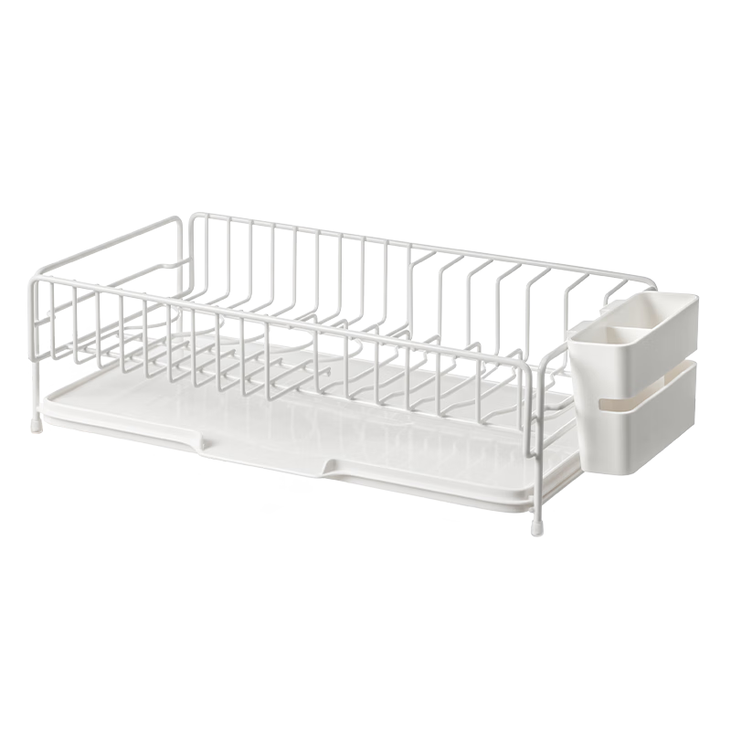 Lazy Corner Single-Layer Wide Kitchen Bowl and Dish Drying Rack Storage Organizer
