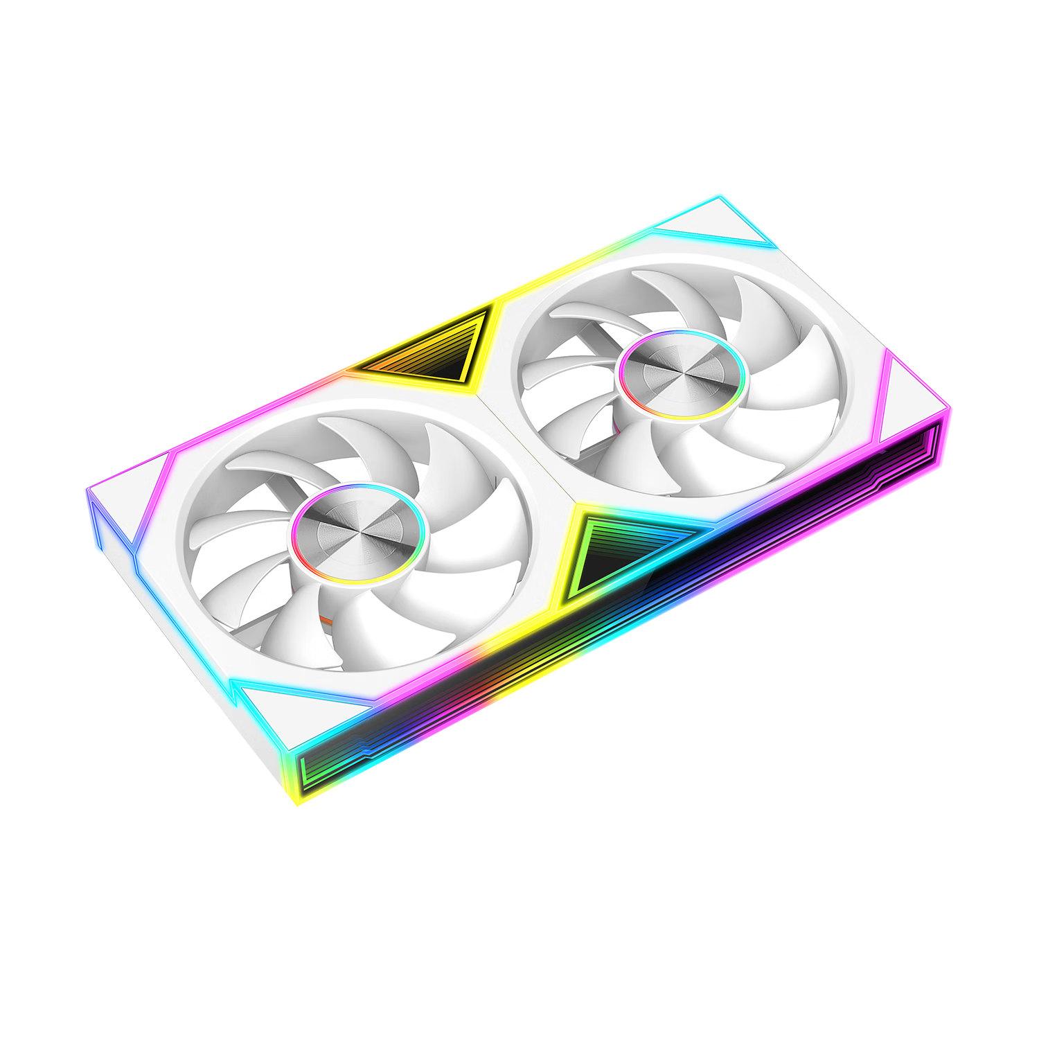 Jingpinlu Starship Max 240 Integrated Fan White Reverse Blade Water Cooling 12CM Case Fan ARGB Sync Desktop Silent Cooling Modular Fan