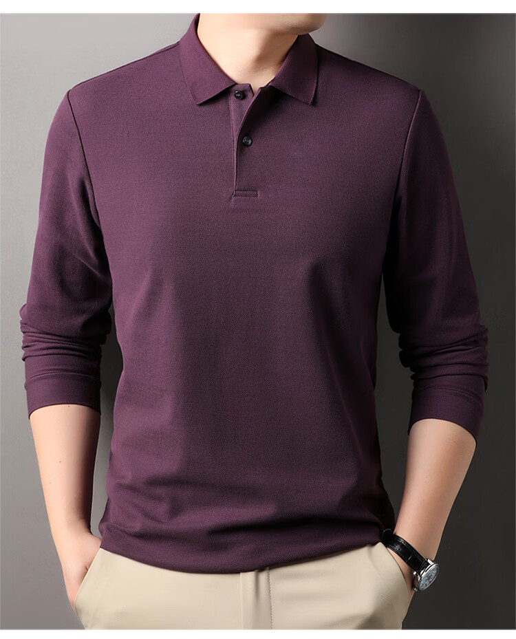 ROMON 100% Cotton Short Sleeve Men's Classic Business Polo Shirt Casual Solid Color Base Layer Black 3XL 19