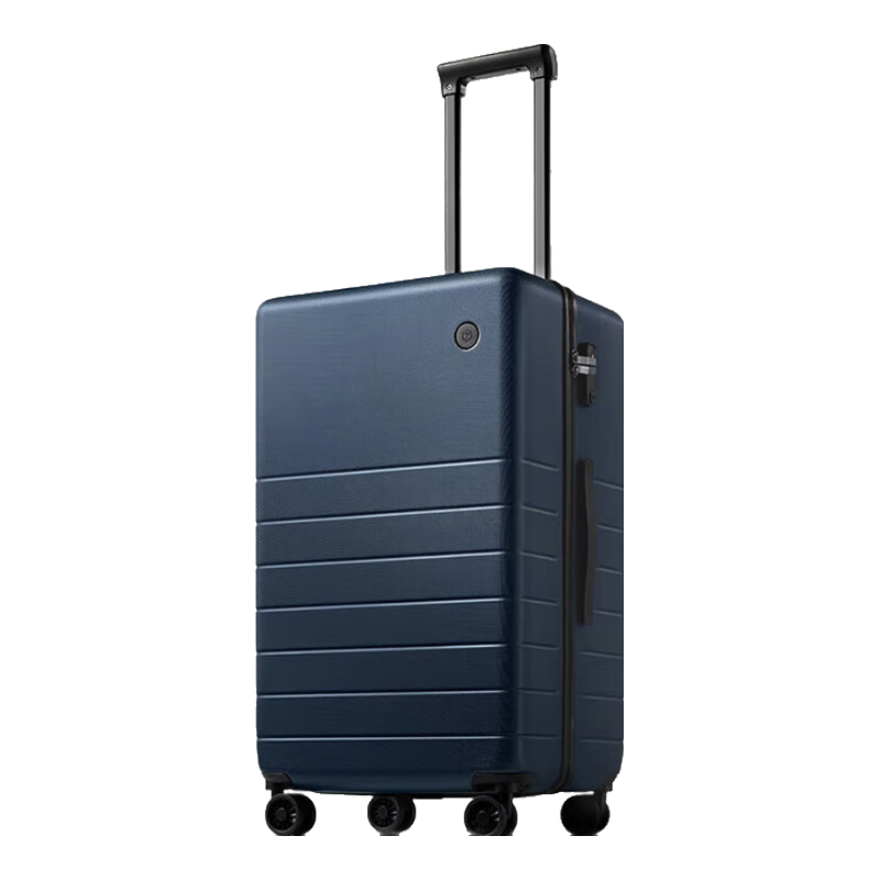 JD Original Borderless Luggage, 26-Inch Deep Compartment Version, Large Capacity PC Trolley Suitcase, for Men And Women, Travel Case, Deep Sea Blue, Carry-On Approved