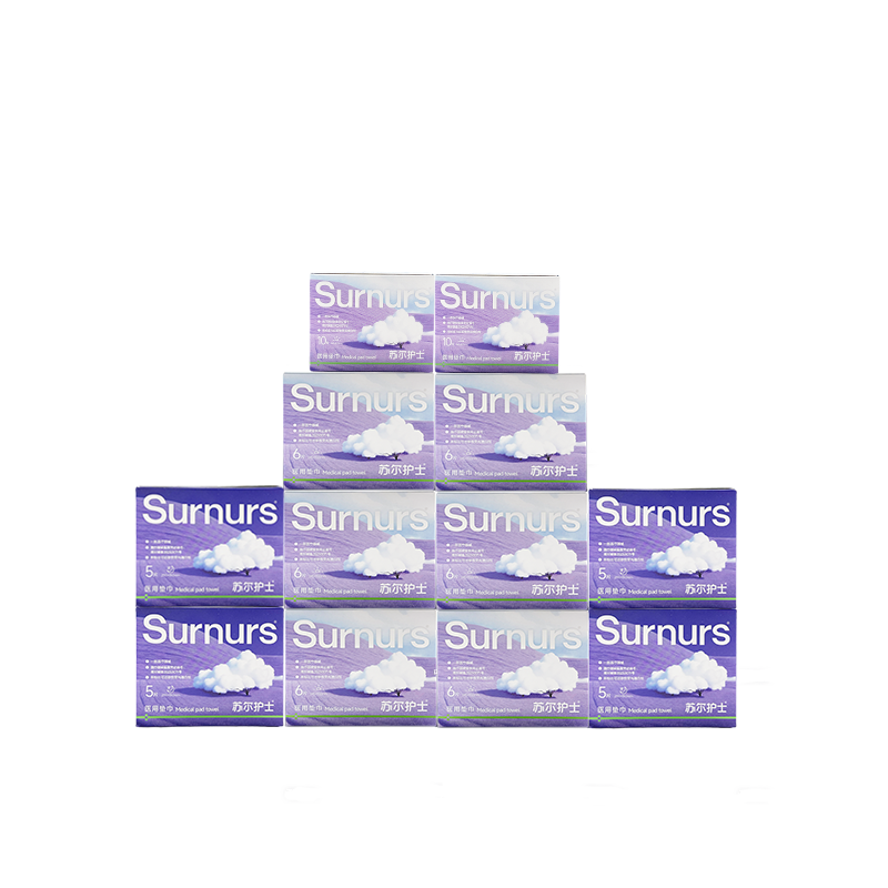 Sur Nurse Medical Grade Sanitary Pads 76pcs Family Pack Bulk Box Superior to New National Standard