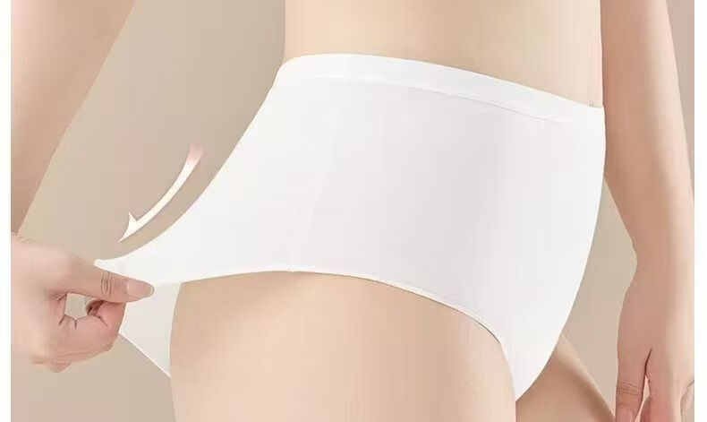 Qihaiqiu Disposable Underwear Plus Size High Waist 210 Jin Maternity Postpartum C-Section Antibacterial Purple Shorts 4 Pieces XXXXXL 6