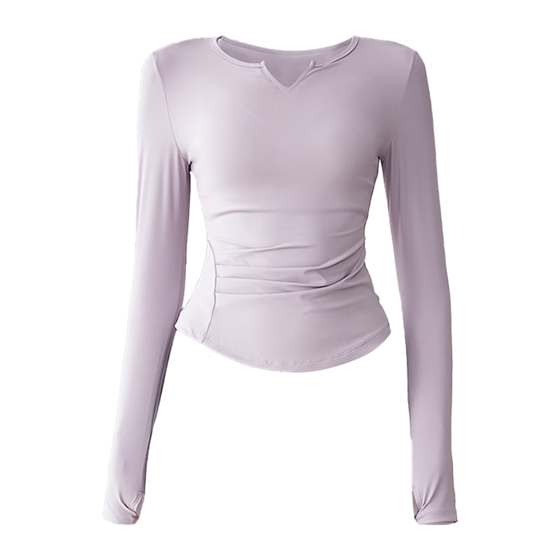 XUEXIMAN Yoga Top for Women with Built-In Bra Pads, Slim-Fit, Slimming, Spring And Autumn Sports Top, Long-Sleeve T-Shirt, Professional Running And Fitness Wear