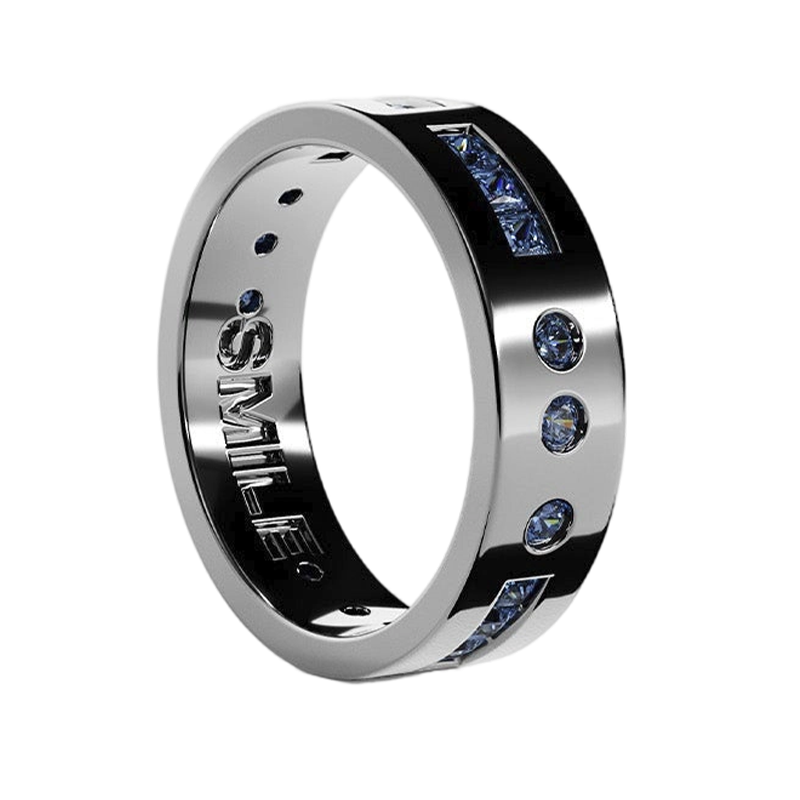 APM Monaco [Same As Lockex] SMILE Morse Code Ring Pair, Gift for Girlfriend Or Boyfriend