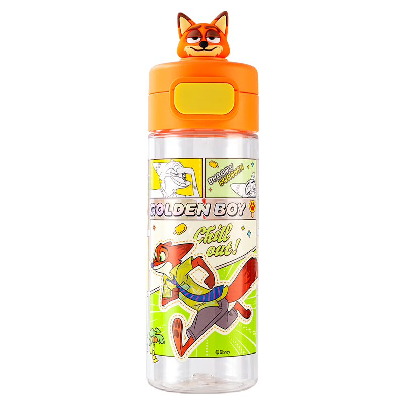 Disney Zootopia Kids Plastic Water Bottle Summer Outdoor Sports Cup High-Quality Gift