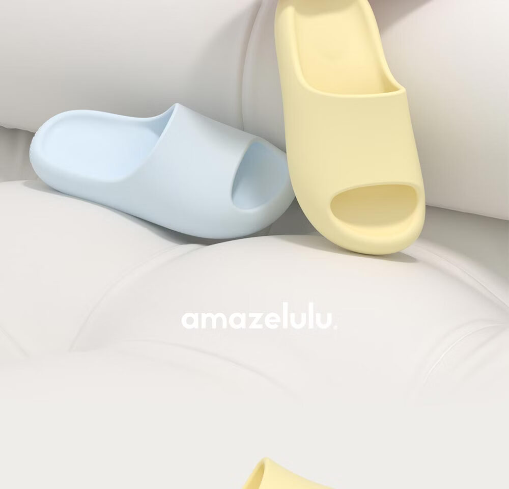 AMAZE-LULU Step-on-Cloud Slippers Home Indoor 2025 New Silent Non-slip Odor-resistant Bathroom Shower Men Star Gray 40-41 2