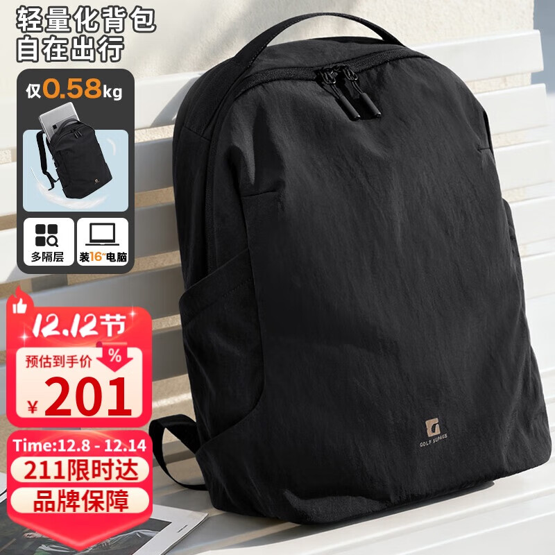 GOLF Unisex Lightweight 16-inch Laptop Backpack Travel Business Student Casual Sports Bag