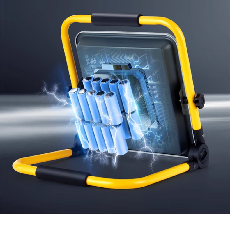 Yaming 300W LED Rechargeable Floodlight Super Bright Waterproof Portable Emergency Outdoor Camping Night Market Work Light 11