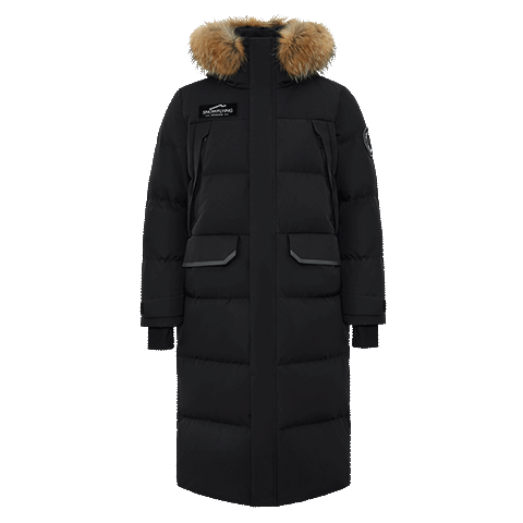 Snow Flying Unisex Long Thickened Down Jacket Extreme Cold Warm Fashion Outdoor Sports