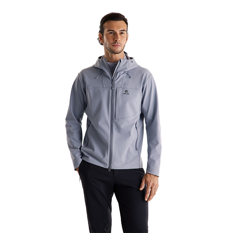 KAILAS M8 IC Hooded Softshell Jacket Men Fleece Warm Breathable Stretch Durable Windproof Hiking Coat Autumn Winter