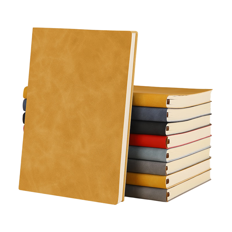 Zhongjian Customizable Stationery Fashion Leather Notebook Business Soft Sheepskin Diary Thickened Meeting Notes B5/80 Sheets Brown 37-18