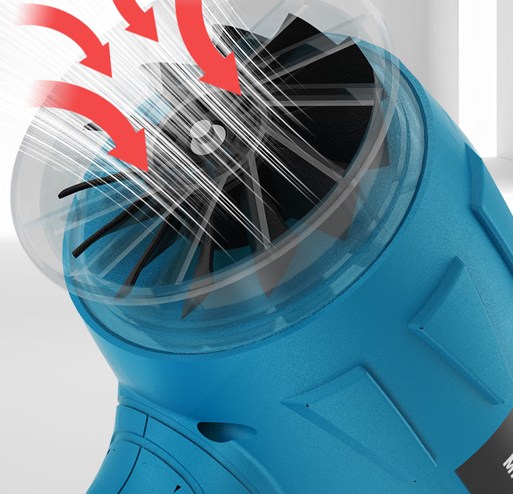 Milade Ducted High-Power Industrial Turbo Blower Fan for Dust Removal and Strong Air Blowing 8