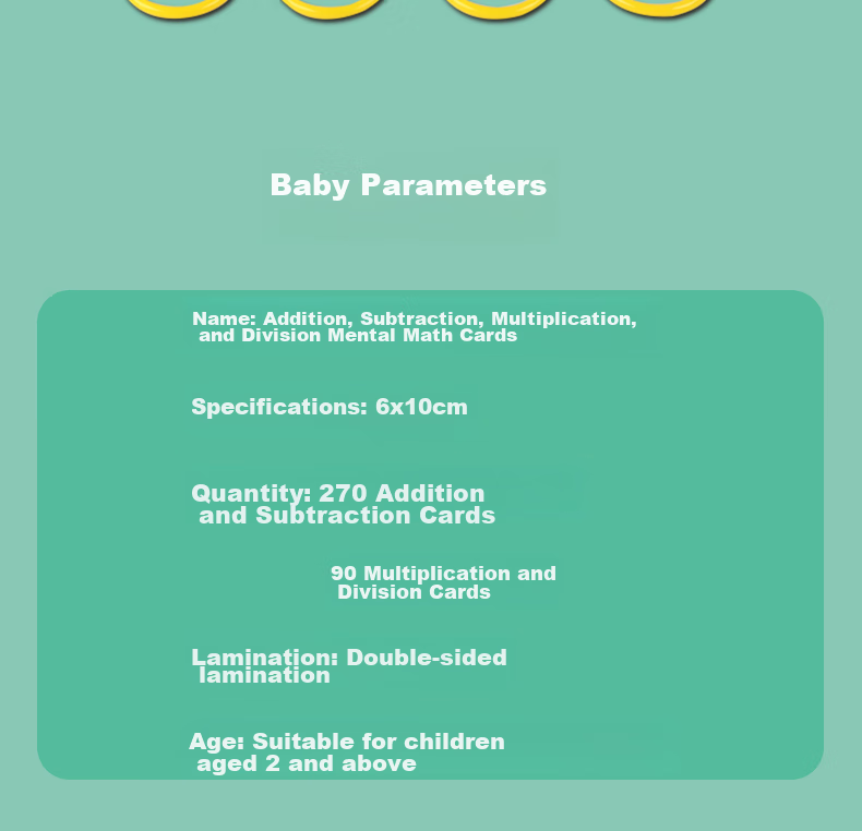 Huashimeng Mental Math Flashcards for First Grade Mathematics: Addition, Subtraction, Multiplication, And Division Tables, 0-20 Addition And Subtraction, 99 Multiplication And Divisio 12