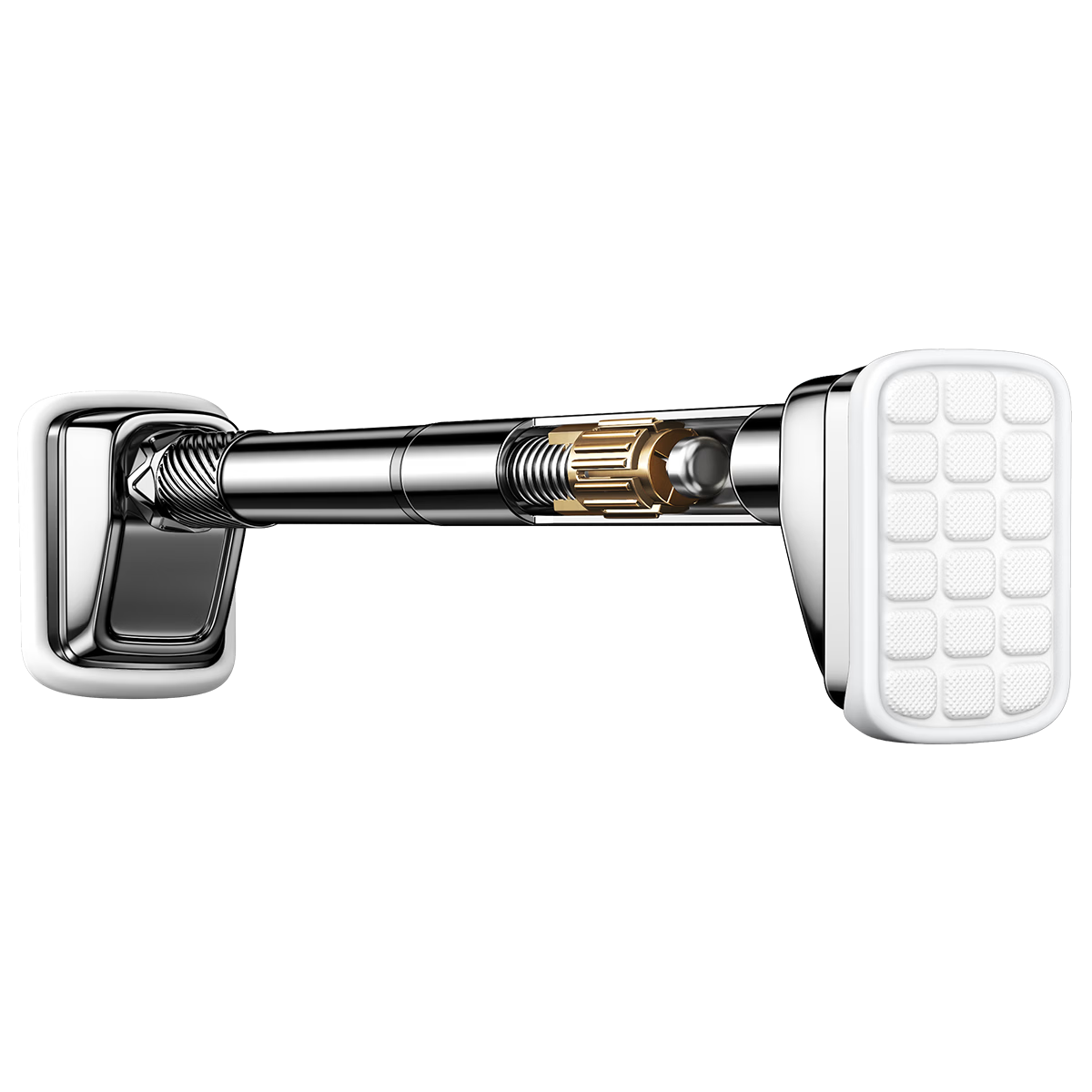 Futuristic No-Drill Telescopic Stainless Steel Clothes Drying Rod Balcony Wall-Mounted Support 340-400cm